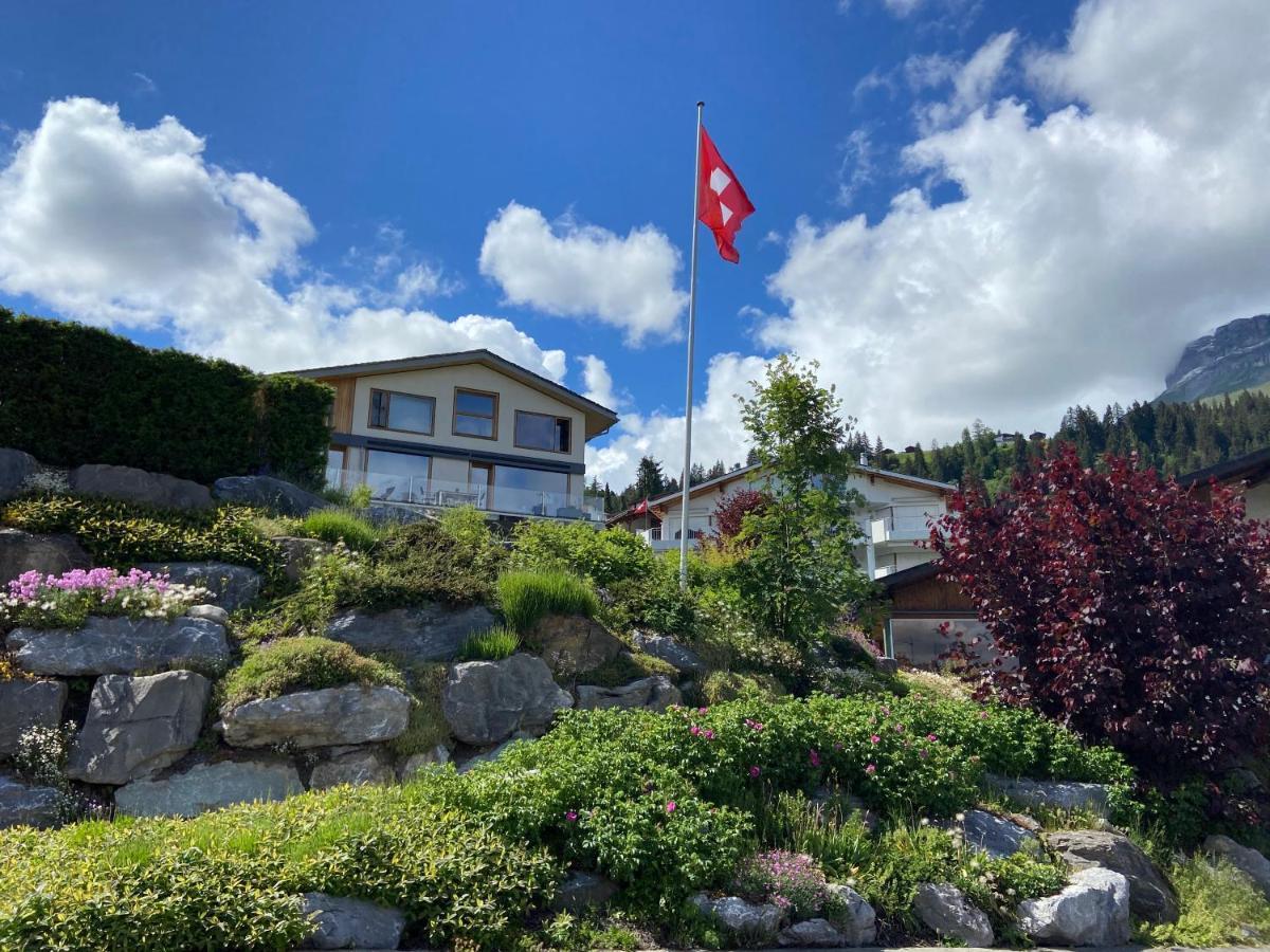 Casa Admisa, Spektakulaere Aussicht, Ski In And Out, Hochwertige Einrichtung, Valserstein Und Eiche Flims Exteriör bild