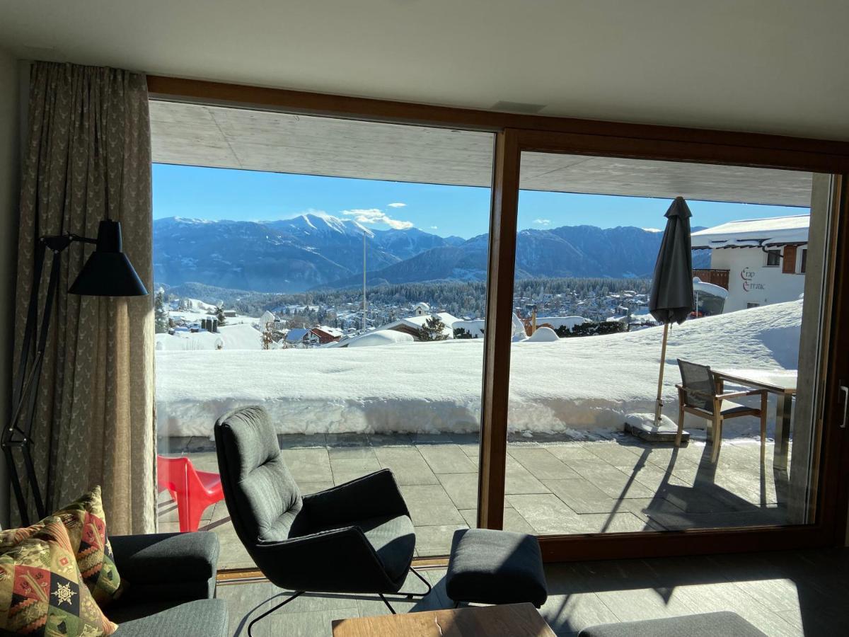 Casa Admisa, Spektakulaere Aussicht, Ski In And Out, Hochwertige Einrichtung, Valserstein Und Eiche Flims Exteriör bild