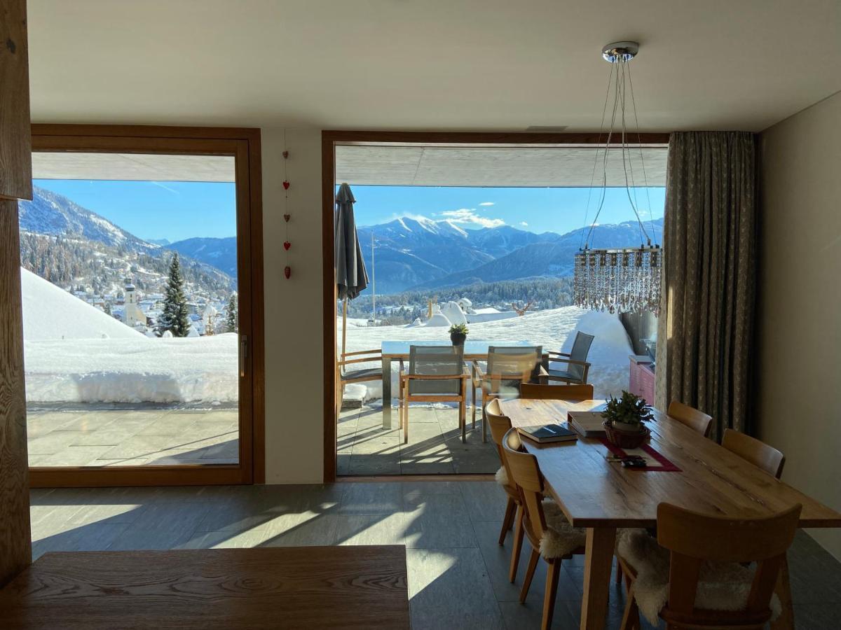 Casa Admisa, Spektakulaere Aussicht, Ski In And Out, Hochwertige Einrichtung, Valserstein Und Eiche Flims Exteriör bild